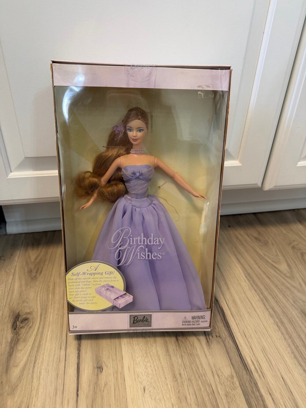 NEW Birthday Wishes Barbie Doll 2003 Mattel B98788 - Brunette - New In Box